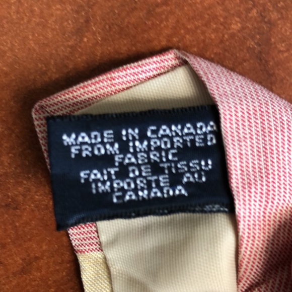 Pink/Cream silk Tie 🇨🇦 Polo By Ralph Lauren - Picture 4 of 8